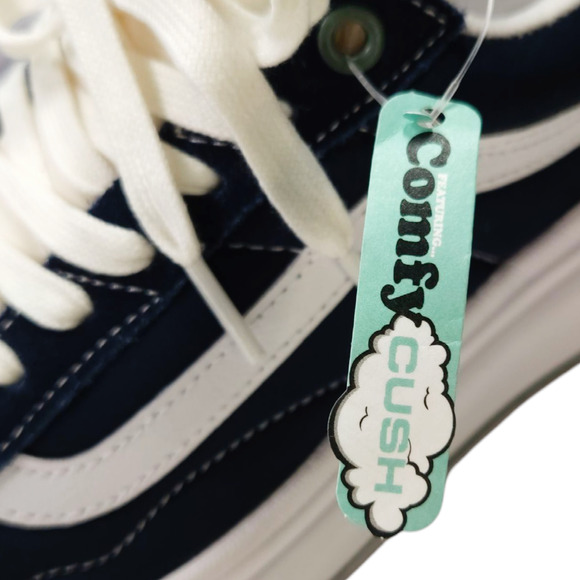 EUC Vans Old Skool Overt CC Pop Color Dress Blues Sneakers Platform Sz. 8M/9.5W - Picture 8 of 10